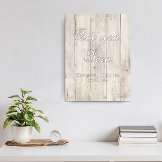 Olivia Rose 'Que Sera' Inspirational Textual Canvas Art