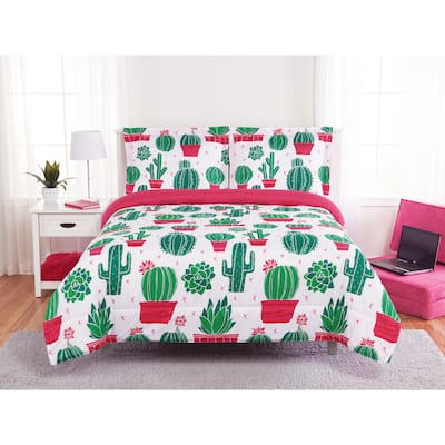 Happy Cactus 3-piece Comforter Set