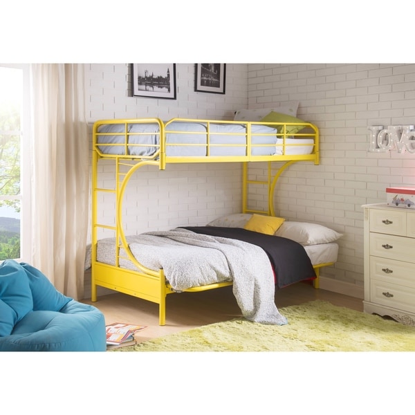 Shop ACME Eclipse Twin Over Full Futon Bunk Bed in Yellow ...