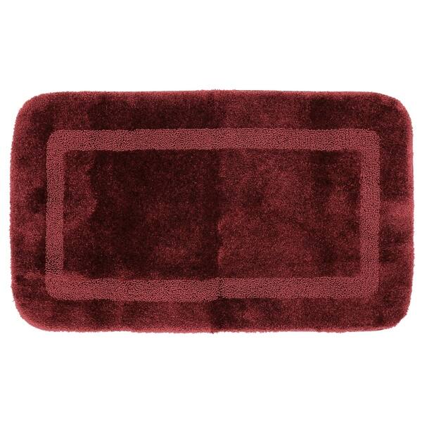 Facet Slip Resistant Plush Nylon Bath Rugs