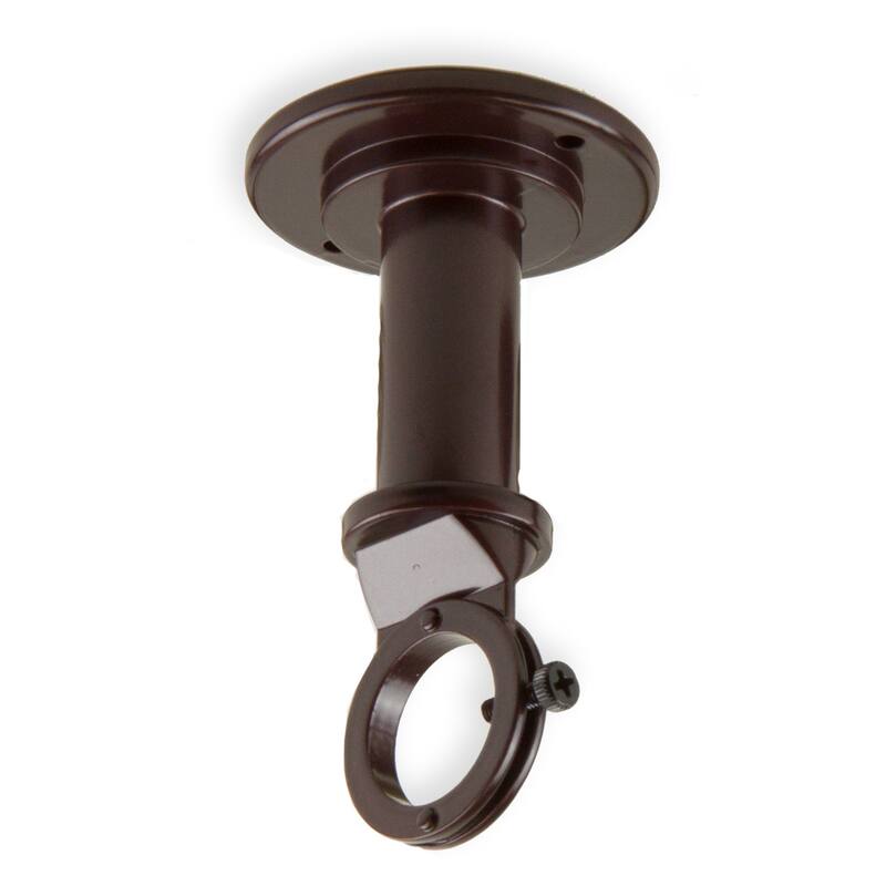 InStyleDesign 1 inch Wall or Ceiling Single Bracket - Brown Finish - Brown