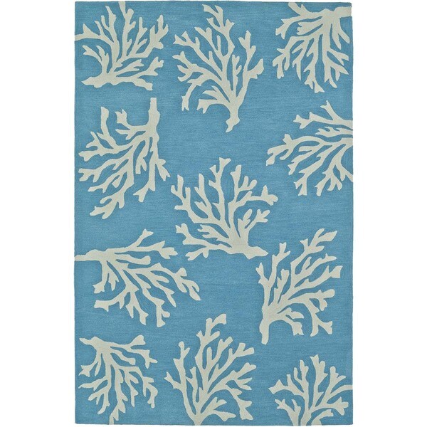 Shop Addison Rugs Beaches Coastal Coral Pacific Blue/Ivory Nautical ...