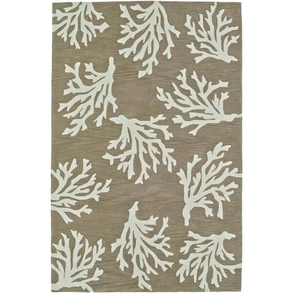 Shop Addison Rugs Beaches Coastal Coral Sand Ivory Fabric Acrylic Indoor Rectangular Area Rug 5 X 7 6 5 X7 6 Overstock 18827967