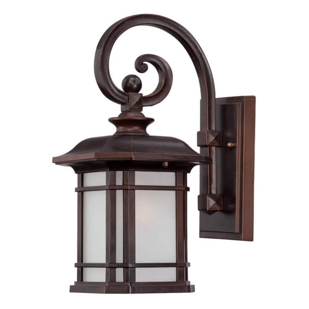 Acclaim Lighting Somerset Collection 1-Light Outdoor Architectural Bronze Wall Light