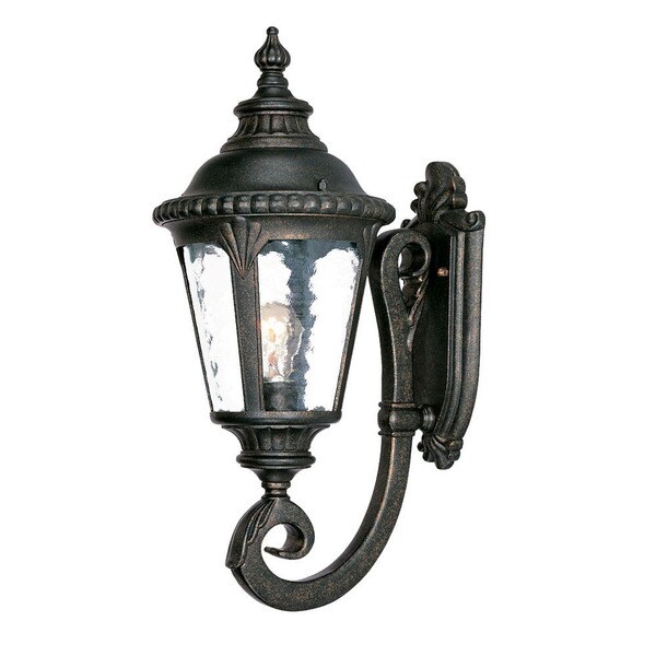 Acclaim Lighting Surrey Collection 1 Light Outdoor Black Gold Wall Acclaim Lighting Surrey Collection 1 Light Outdoor Black Gold Wall