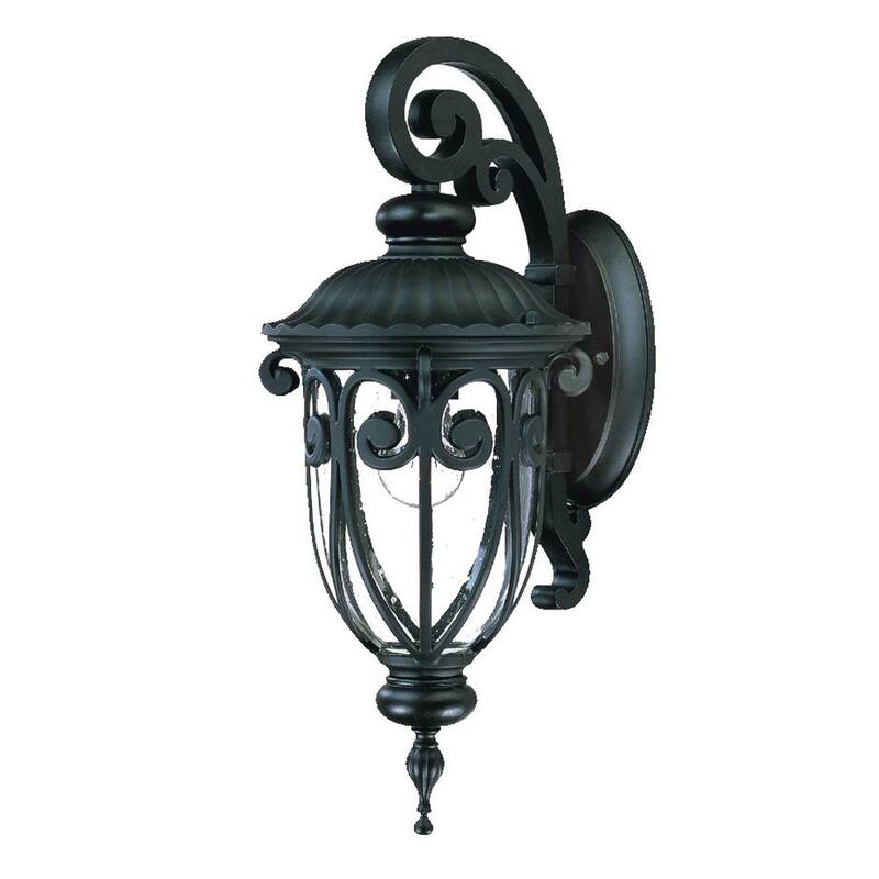 Acclaim Lighting Naples Collection 18-inch 1-Light Outdoor Matte Black Wall Light