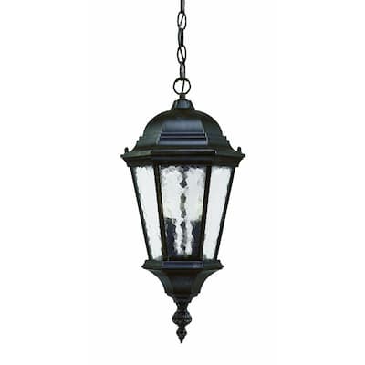 Acclaim Lighting Telfair Collection Hanging Lantern 2-Light Outdoor Marbleized Mahogany Light Fixture