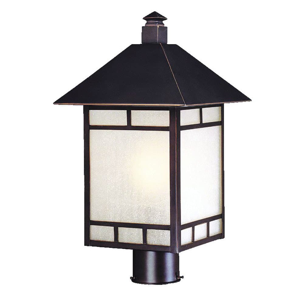 Acclaim Lighting Artisan Collection 1-Light Outdoor Architectural Bronze Post Mount Light Fixture