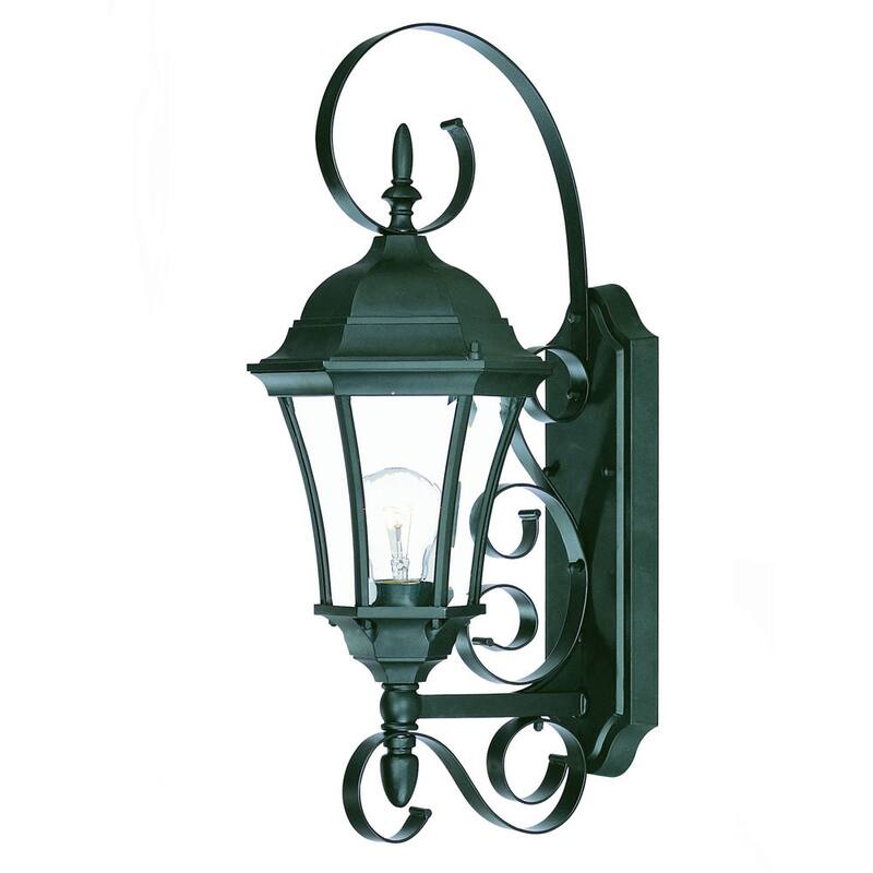 Acclaim Lighting New Orleans Collection 1-Light Outdoor Matte Black Wall Light