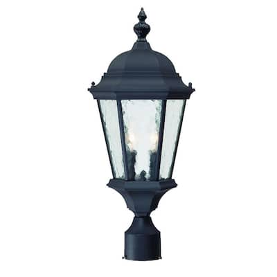 Acclaim Lighting Telfair Collection Post-Mount 2-Light Outdoor Matte Black Light Fixture