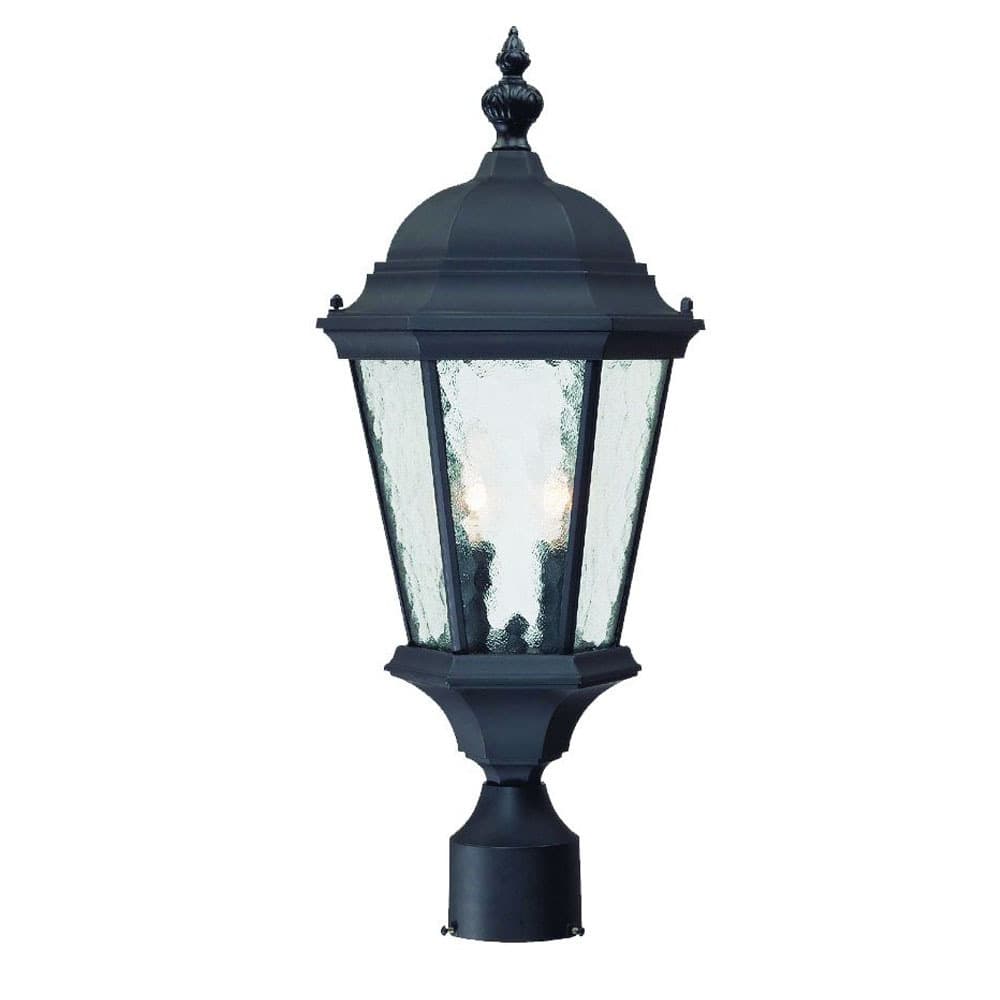 Acclaim Lighting Telfair Collection Post-Mount 2-Light Outdoor Matte Black Light Fixture