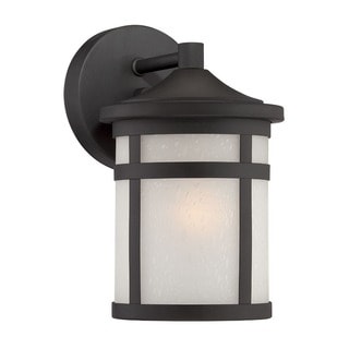 Acclaim 1405BK LED Wall Sconces Collection 1-Light Wall Mount Outdoor Light Fixture Matte Black 