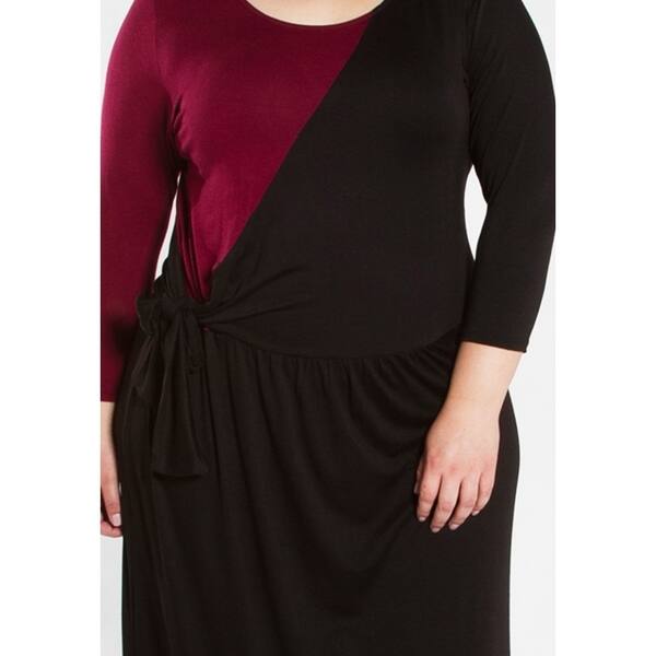 Shop Sealed With A Kiss Women S Plus Size Sarah Color Block Dress Free Shipping Today Overstock 18828422