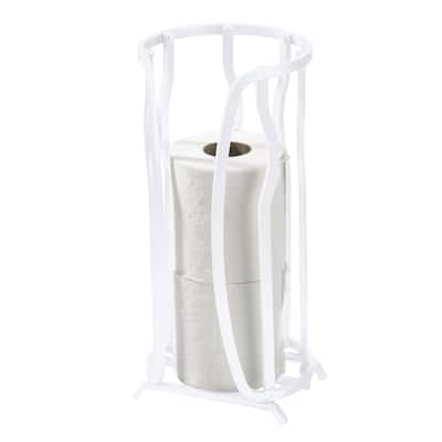 Aluminum Toilet Paper Reserve - White - 6.3"x 6.3"x 14"