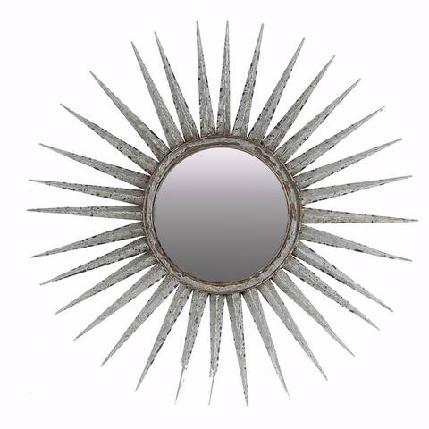 Distressed Sun inspired Mirror - clear