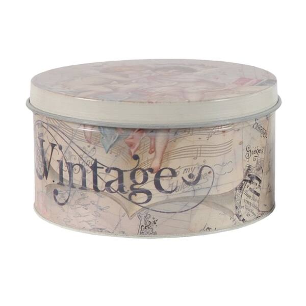 Shop Awesome Print Multicolor Decorative Tin Boxes Set Of 3 On