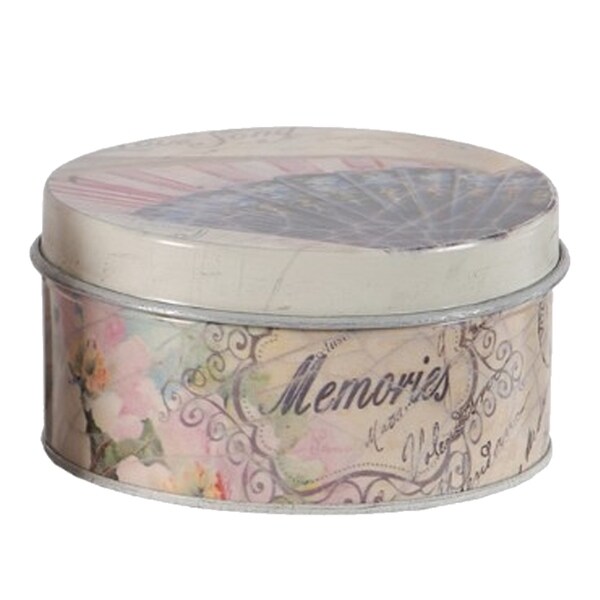 decorative tin box with lid