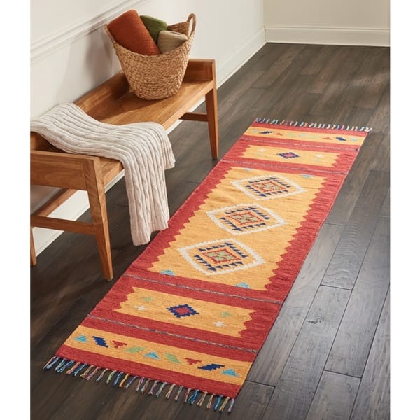 Nourison Baja Diamond Southwestern Fringe Area Rug