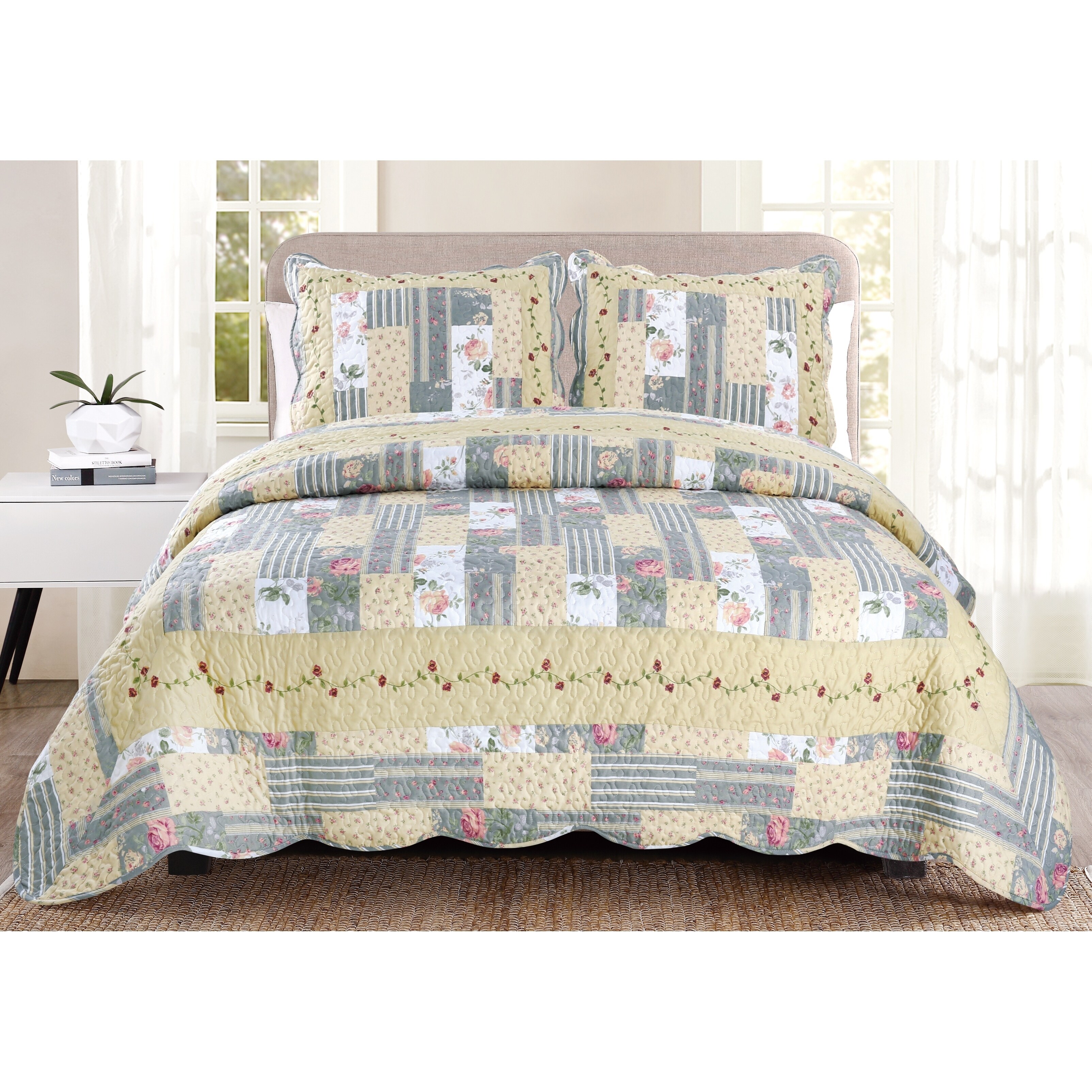 Shop Luxury Collection Weston Full Queen 86 In X 86 In Quilt Set