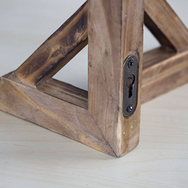 Shop American Art Decor Hanging Wooden Corbels Shelf Brackets Set