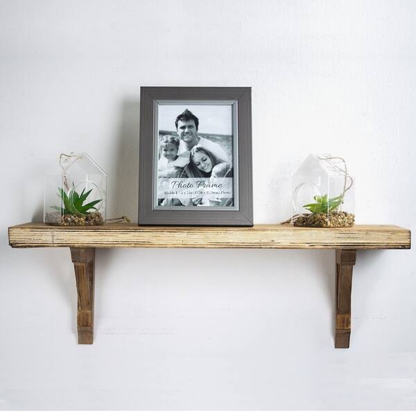 Shop Black Friday Deals On American Art Decor Hanging Wooden Corbels Shelf Brackets Set Of 2 Overstock 18843794