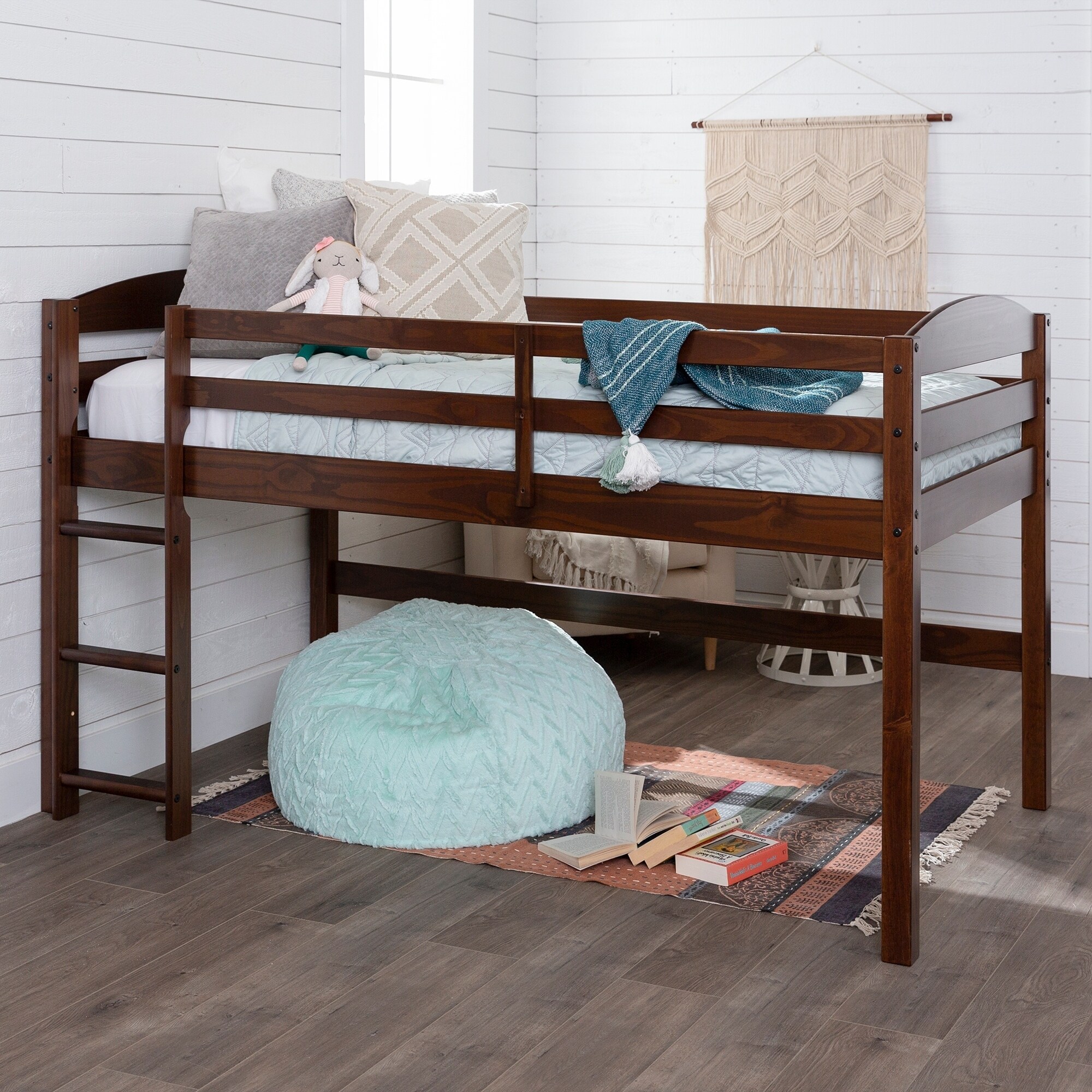 Loft Bed With Desk Espresso For Sale Online Ebay