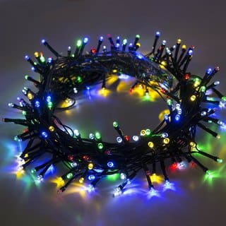 aleko 200 led 678 foot solar powered holiday string lights multicolor - Overstock Christmas Decorations aleko 200 led 678 foot solar powered holiday string lights multicolor - Overstock Christmas Decorations