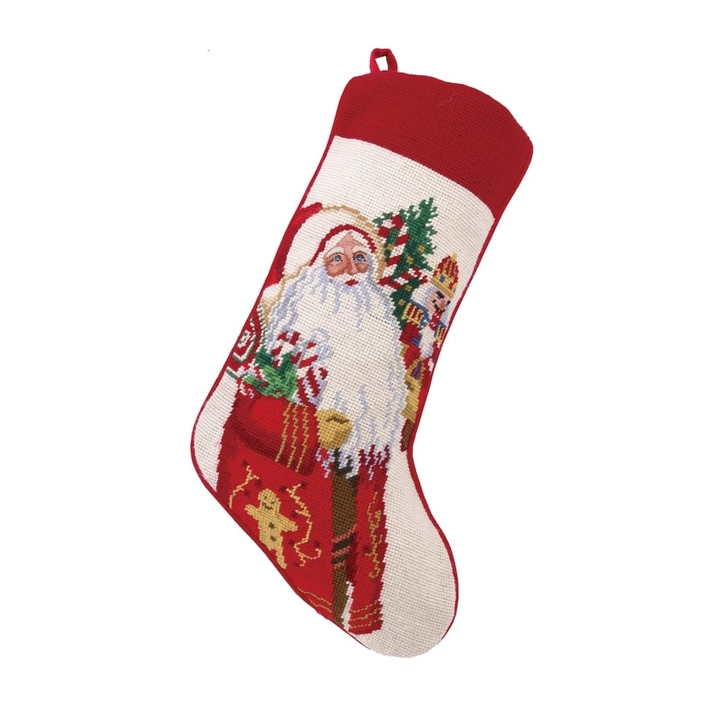 Lynn Haney Lolly Jolly Christmas Needlepoint Stocking