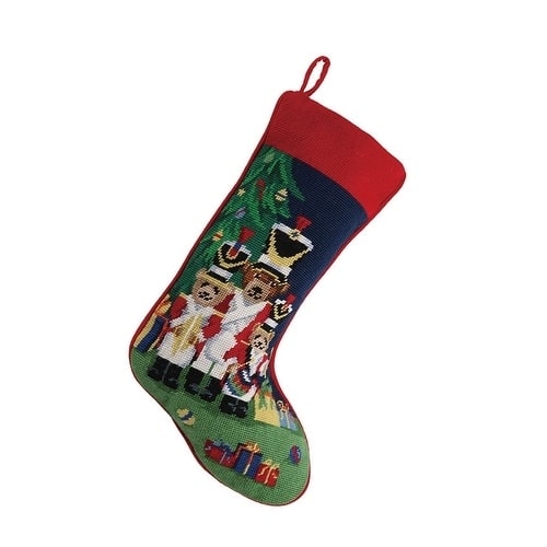 Christmas Bears Needlepoint Stocking