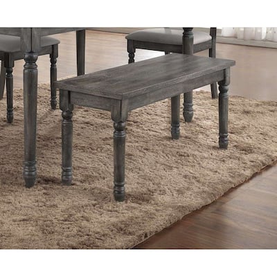 Best Master Furniture Weathered Gray Bench