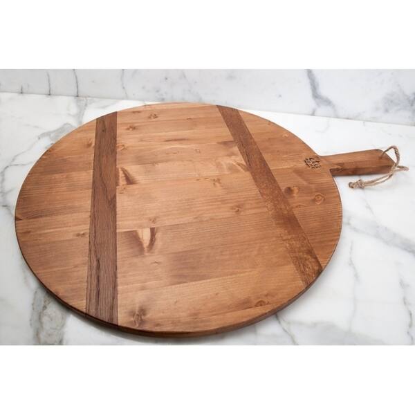 Shop Pine Medium Round Charcuterie Board 20 W Natural Overstock 18848258