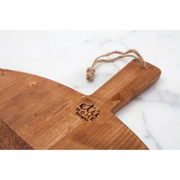 Shop Pine Small Round Charcuterie Board 15 W Natural Overstock 18848262