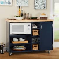 Simple Living Rolling Galvin Microwave Cart