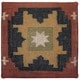 preview thumbnail 2 of 0, Handmade Tribal Kilim Ottoman Footstool (India) - 15" x 15" x 7"