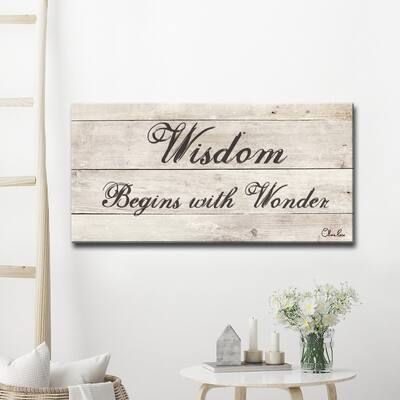 Olivia Rose 'Wisdom' Inspirational Textual Canvas Art