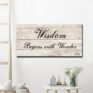 Olivia Rose 'Wisdom' Inspirational Textual Canvas Art