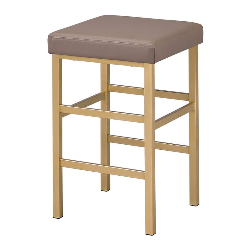 Porch & Den Moscato Gold 26-inch Backless Stool - Camel