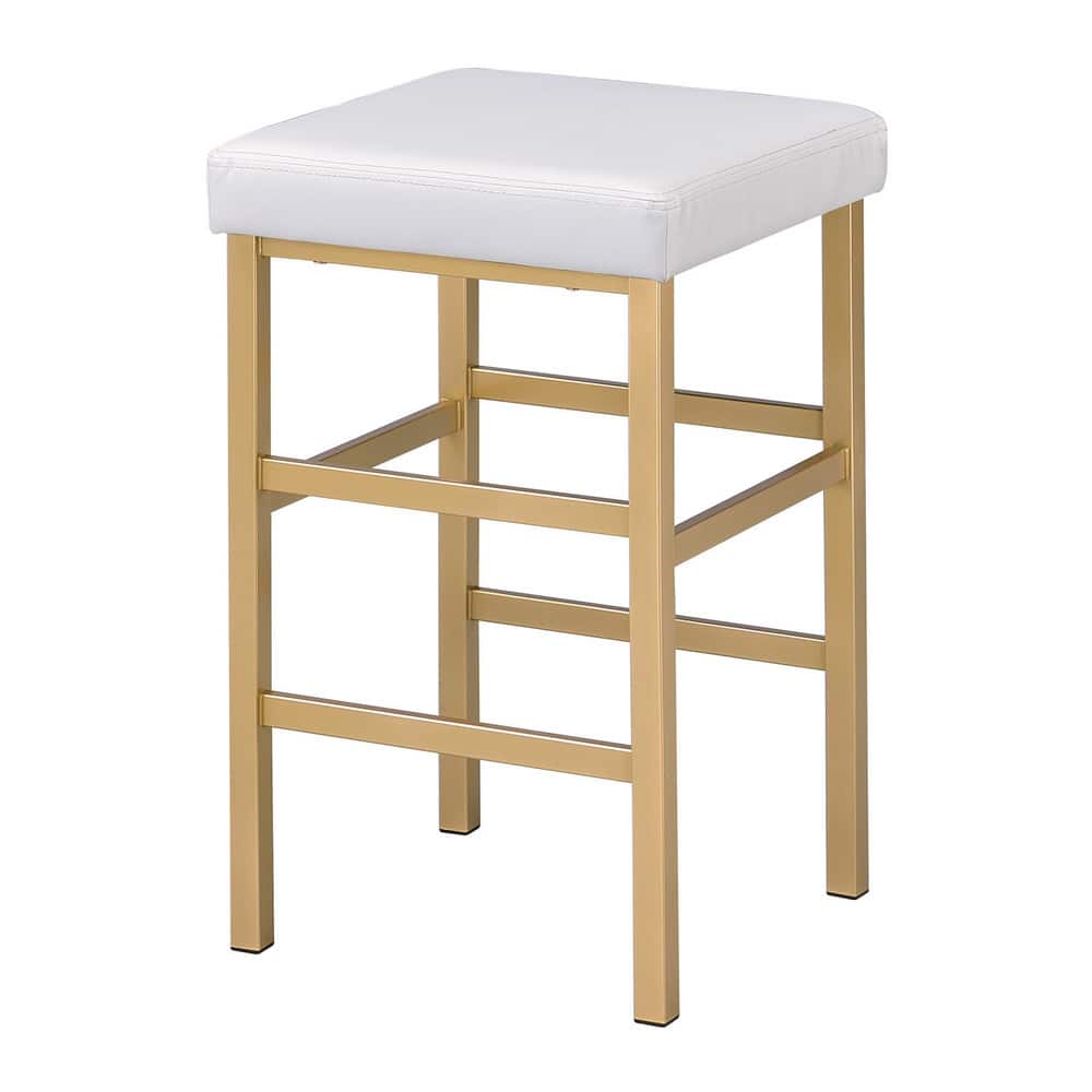 Porch & Den Moscato Gold 26-inch Backless Stool