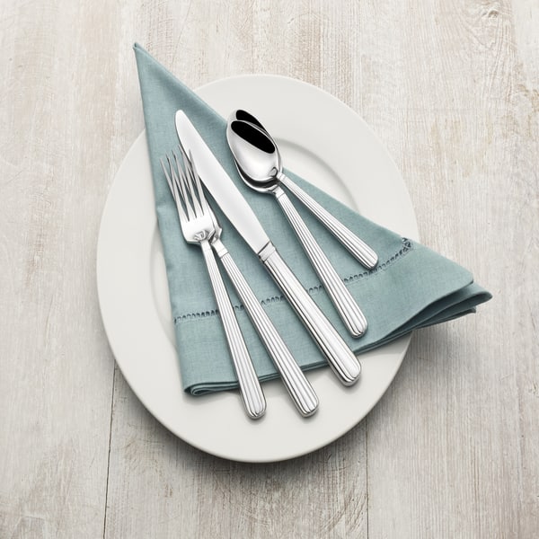 Towle Living Wave 42-Piece Flatware Set Stainless Steel