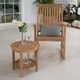 Cambridge Casual Sherwood Teak Patio Side Table - Thumbnail 2