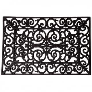 Scroll Natural Rubber Doormat 18 X30