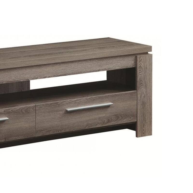 Fine Looking weathered Gray tv console