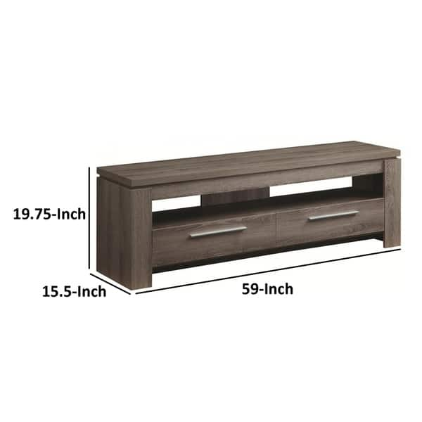 Fine Looking weathered Gray tv console - Bed Bath & Beyond - 18853240