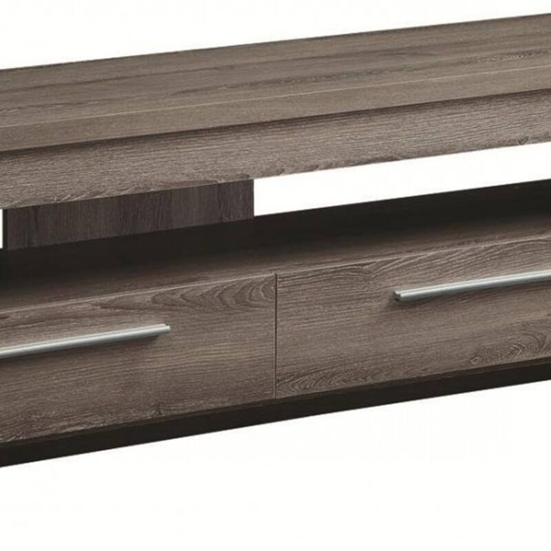 Fine Looking weathered Gray tv console