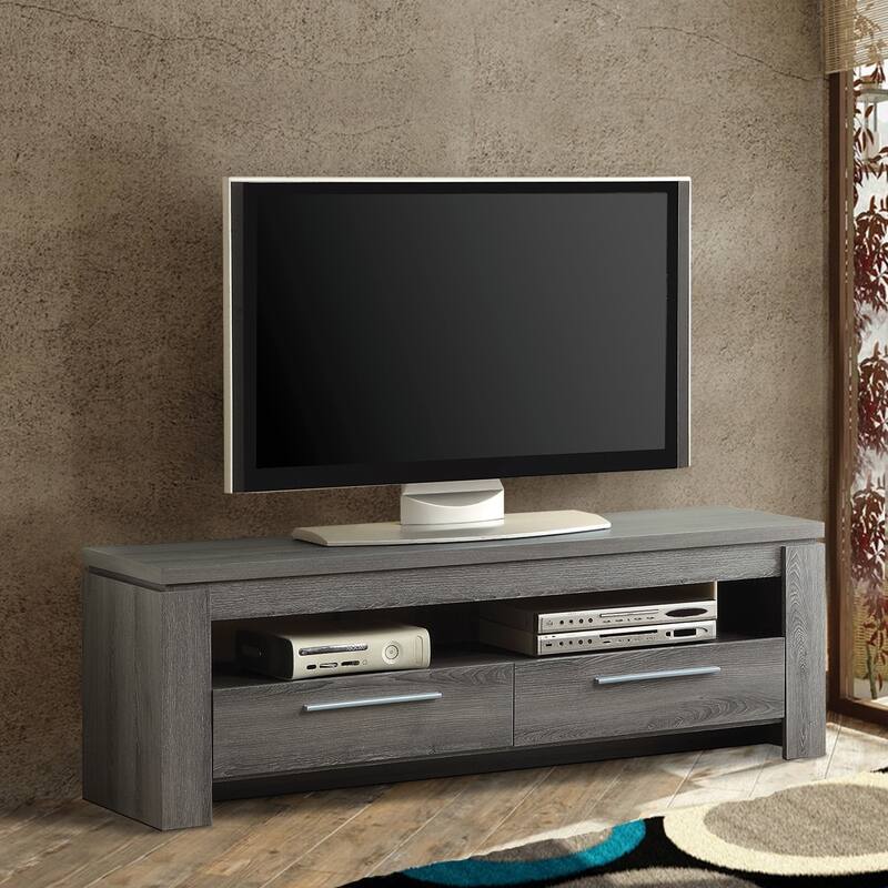 Fine Looking weathered Gray tv console