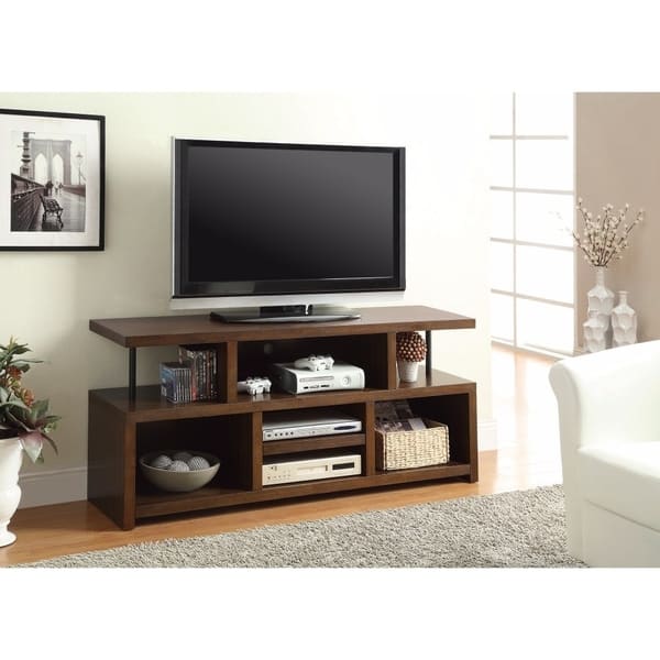 Ultimate TV Console with Open Storage, brown Shopping