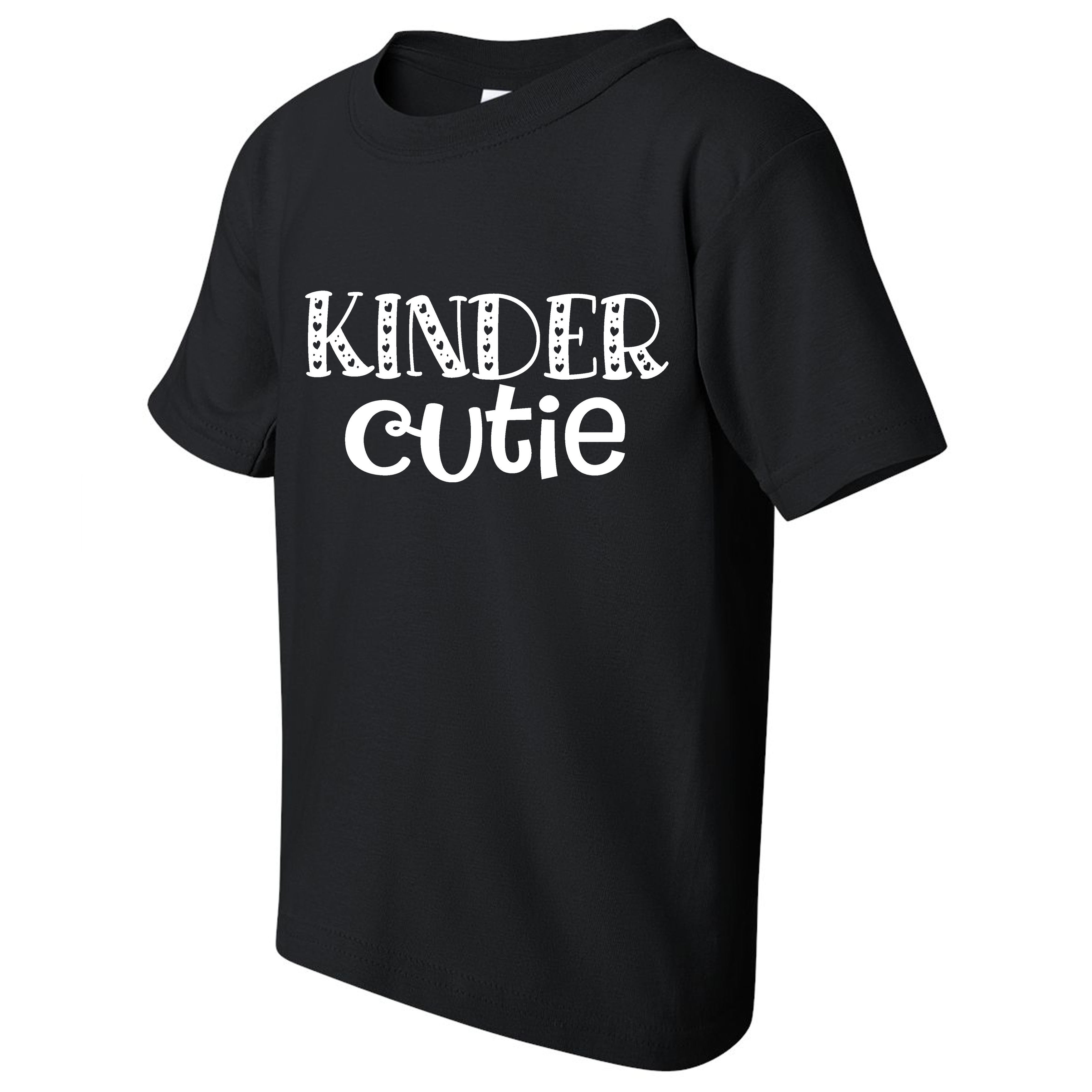 Kinder Cutie Kid's Kindergarten Funny Black T-shirt with Saying