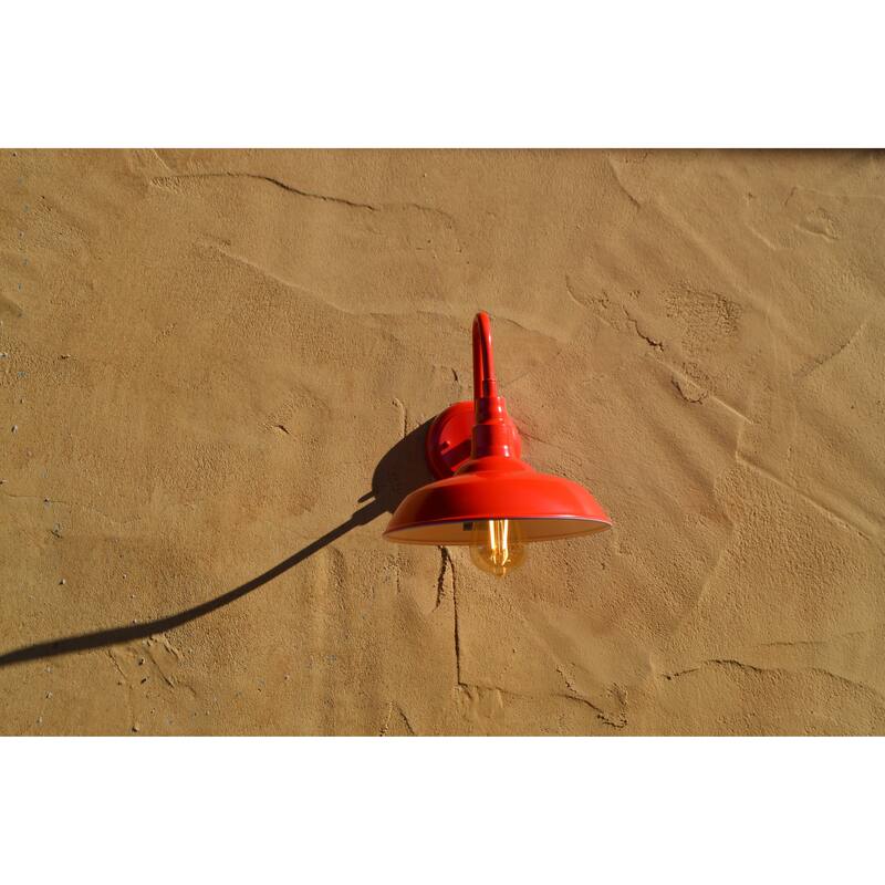 AA Warehousing Lora 1 Light Outdoor Wall Light in Red