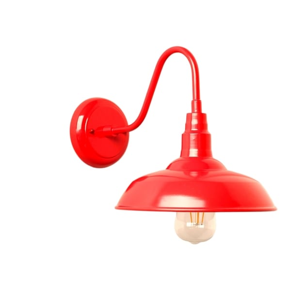 Y Decor Lora 1 Light Outdoor Wall In Red Free Y Decor Lora 1 Light Outdoor Wall In Red
