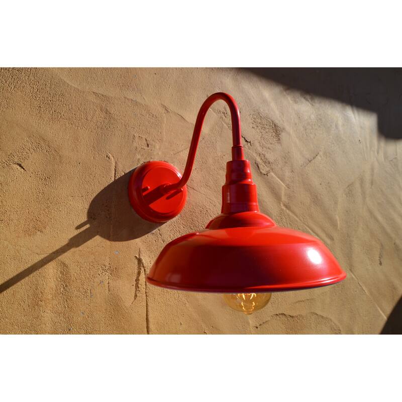 AA Warehousing Lora 1 Light Outdoor Wall Light in Red - Red